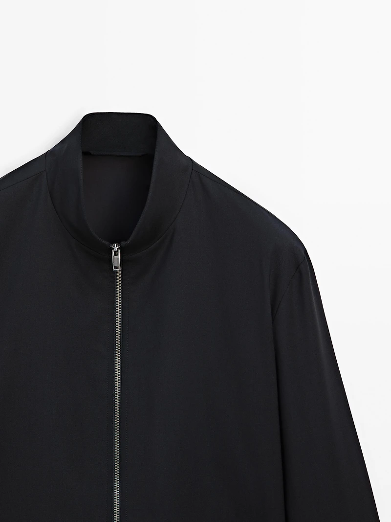 Wool blend jacket