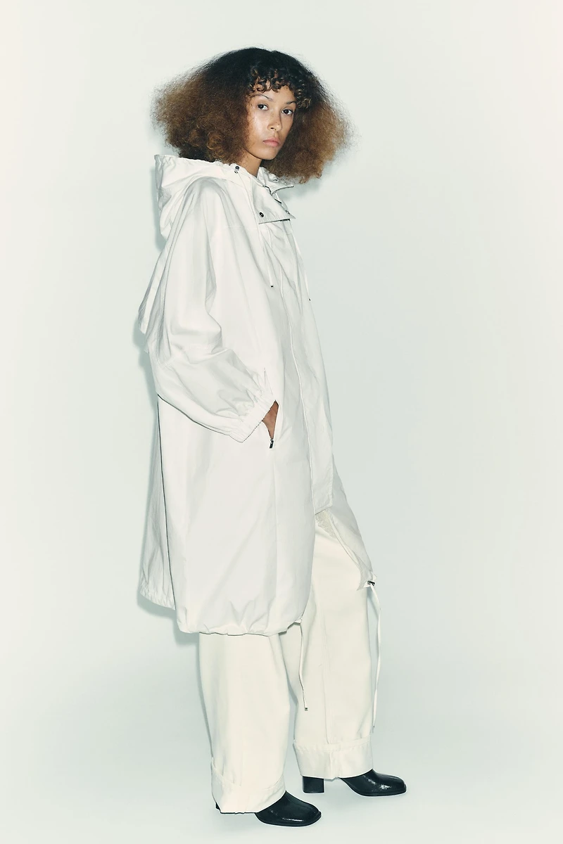 OVERSIZED MULTI-POSITION HOODIE PARKA ZW COLLECTION