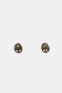 OVAL JEWEL EARRINGS