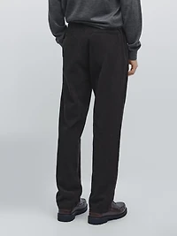 Corduroy jogger fit trousers