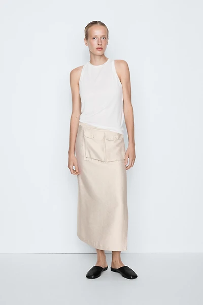 Silk blend sleeveless top - STUDIO