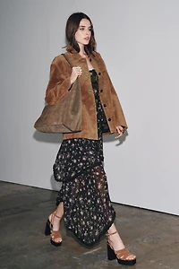 SUEDE LEATHER JACKET ZW COLLECTION LIMITED EDITION
