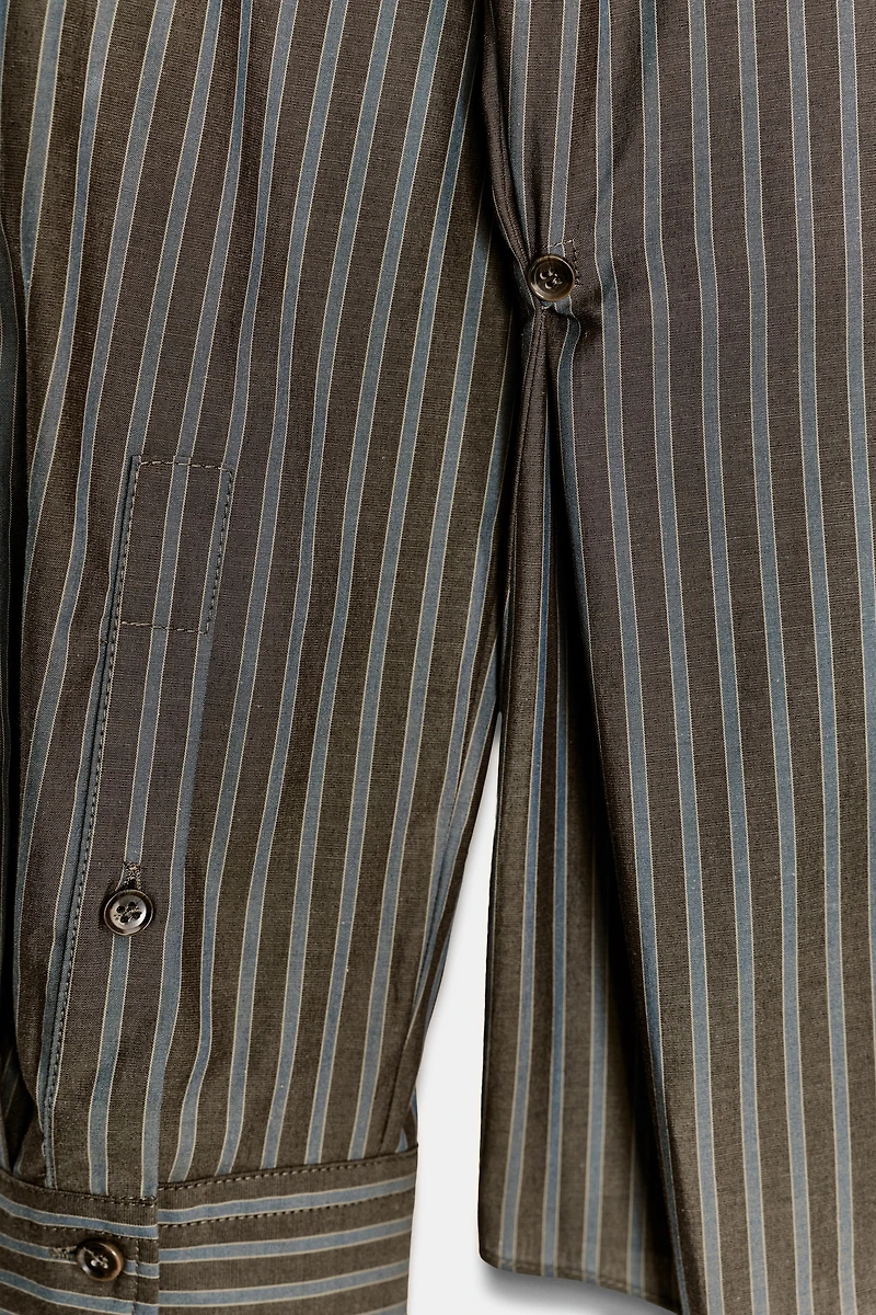 CHEMISE EN POPELINE RAYÉE
