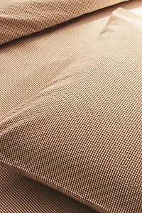 SEERSUCKER COTTON CHECK PILLOWCASE