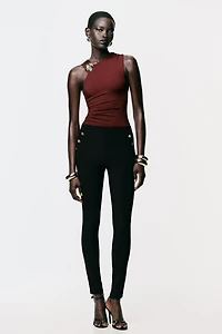 LEGGINGS OTTOMAN BOUTONS