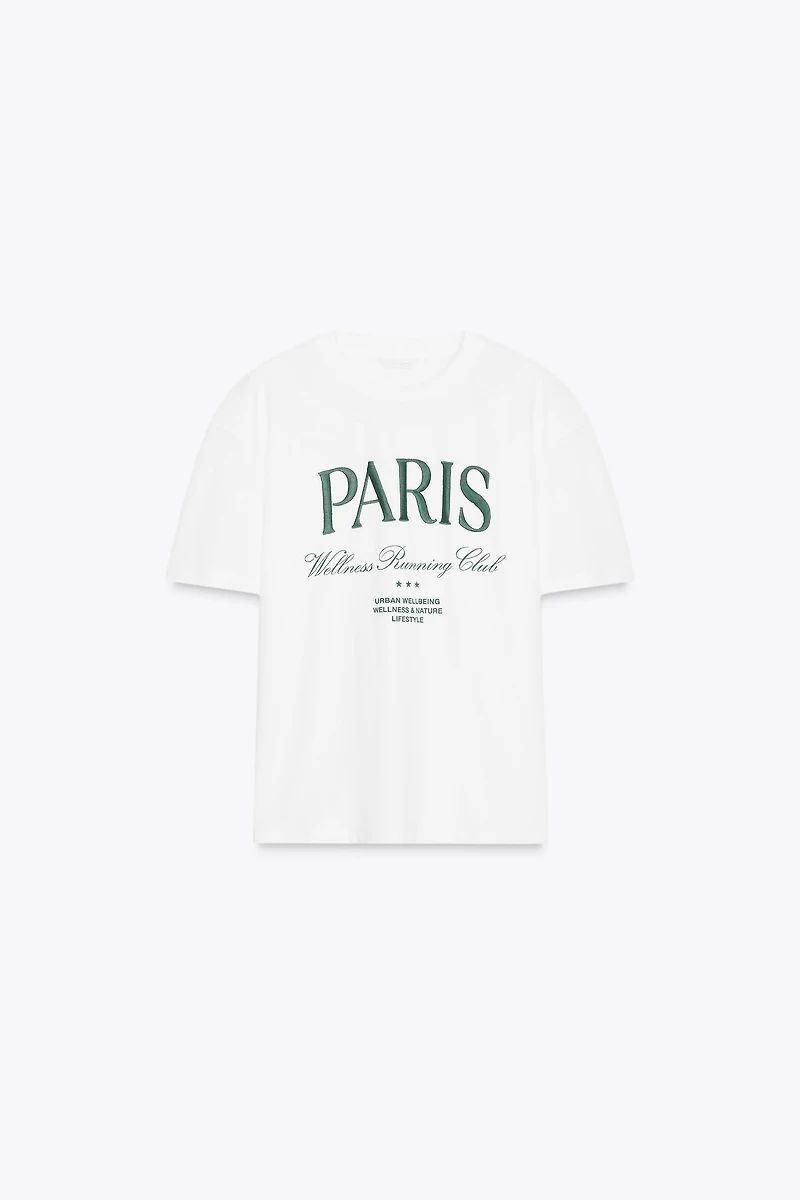 T-SHIRT BRODÉ À INSCRIPTION