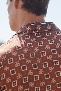 LIMITED EDITION 100% SILK PRINTED SHIRT