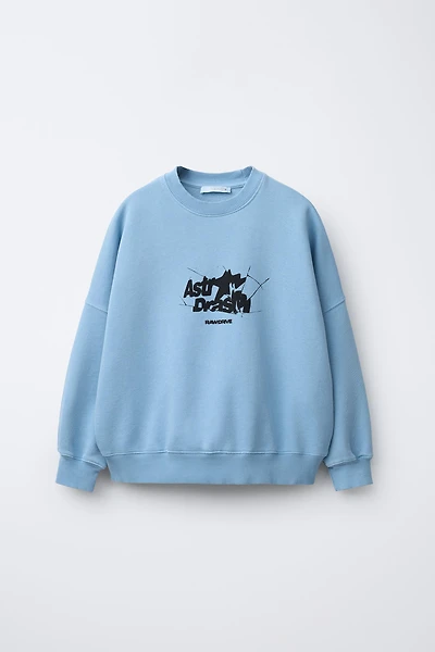 TEXT PRINT SWEATSHIRT
