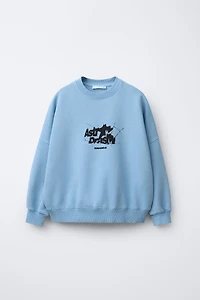 TEXT PRINT SWEATSHIRT
