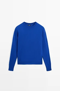 Pull en maille fine à col rond