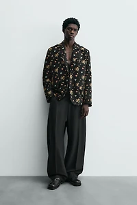 VESTE JACQUARD FLEURS ÉDITION LIMITÉE