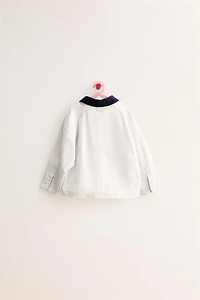 ZARA TIMELESS - CANVAS JACKET WITH CONTRAST COLLAR