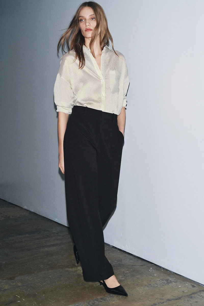 PANTALON BALLOON À BOUTONS ZW COLLECTION