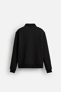 BASIC QUARTER-ZIP SWEATSHIRT
