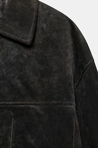 100% SUEDE OVERSIZED JACKET