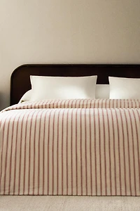 STRIPED PERCALE DUVET COVER (300 THREAD COUNT)