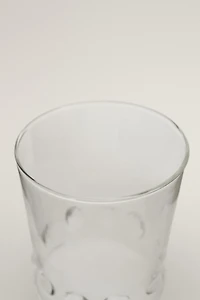 BOROSILICATE GLASS TUMBLER WITH RAISED DOTS