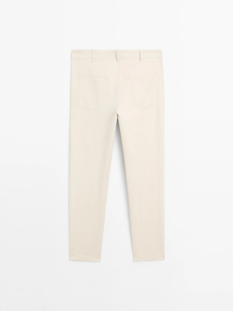 Tapered fit trousers