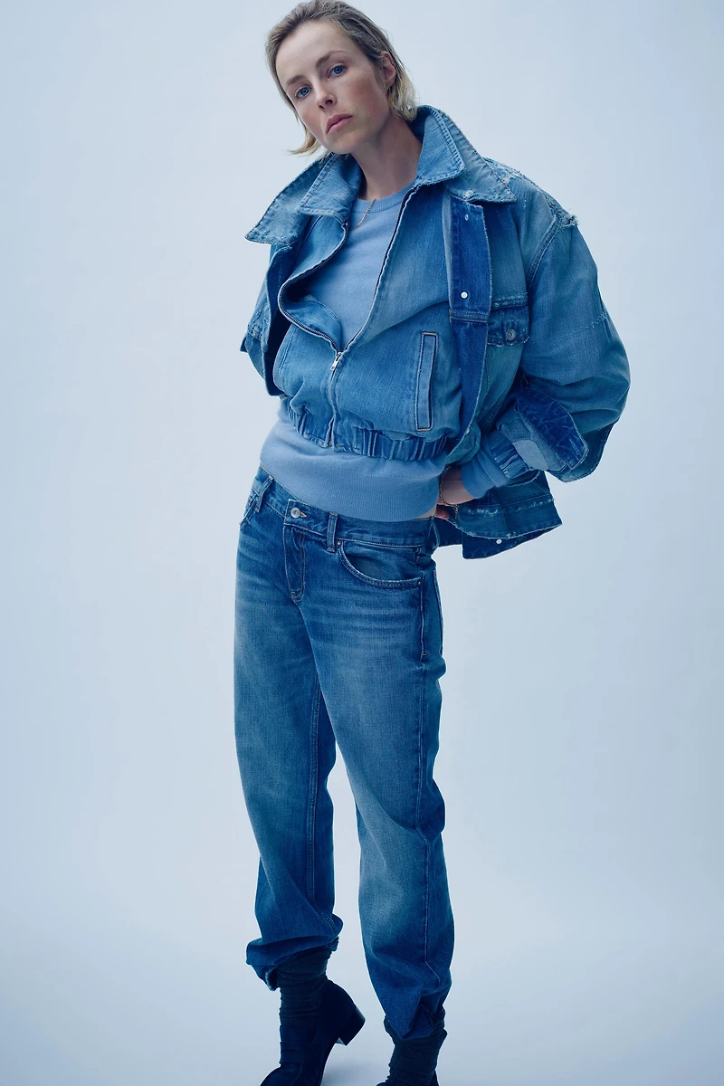 RIPPED TRF DENIM JACKET