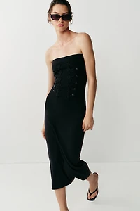 STRETCH FIREMAN CLASP DRESS