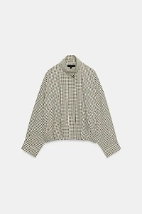 PLAID BOMBER JACKET