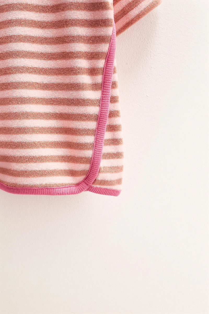 ZARA TIMELESS - STRIPED TOWEL T-SHIRT