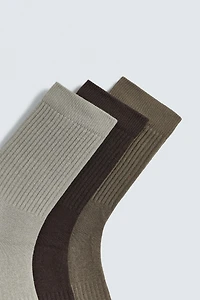 RIB SOCKS 3-PACK