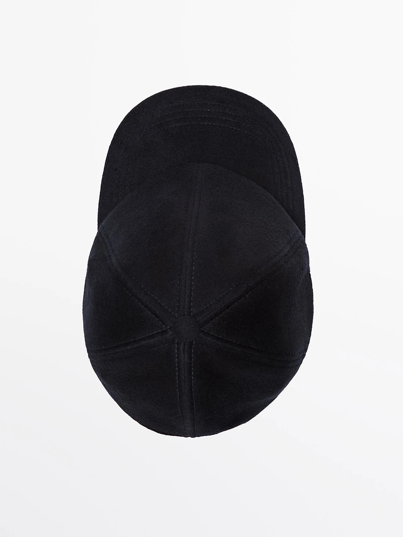 Casquette en laine mélangée