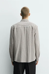 RELAXED FIT PLAID SHIRT