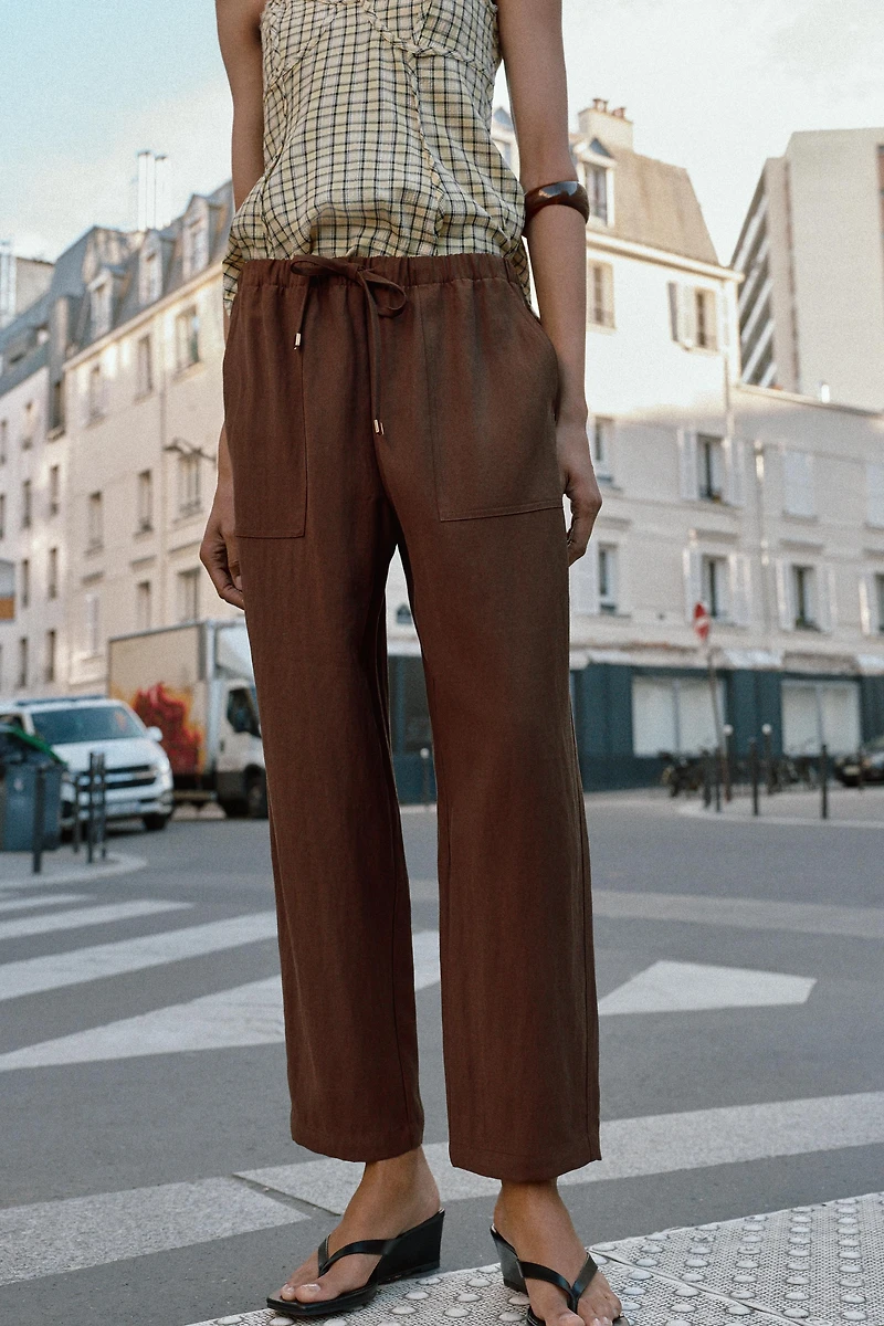ELASTIC WAIST PANTS
