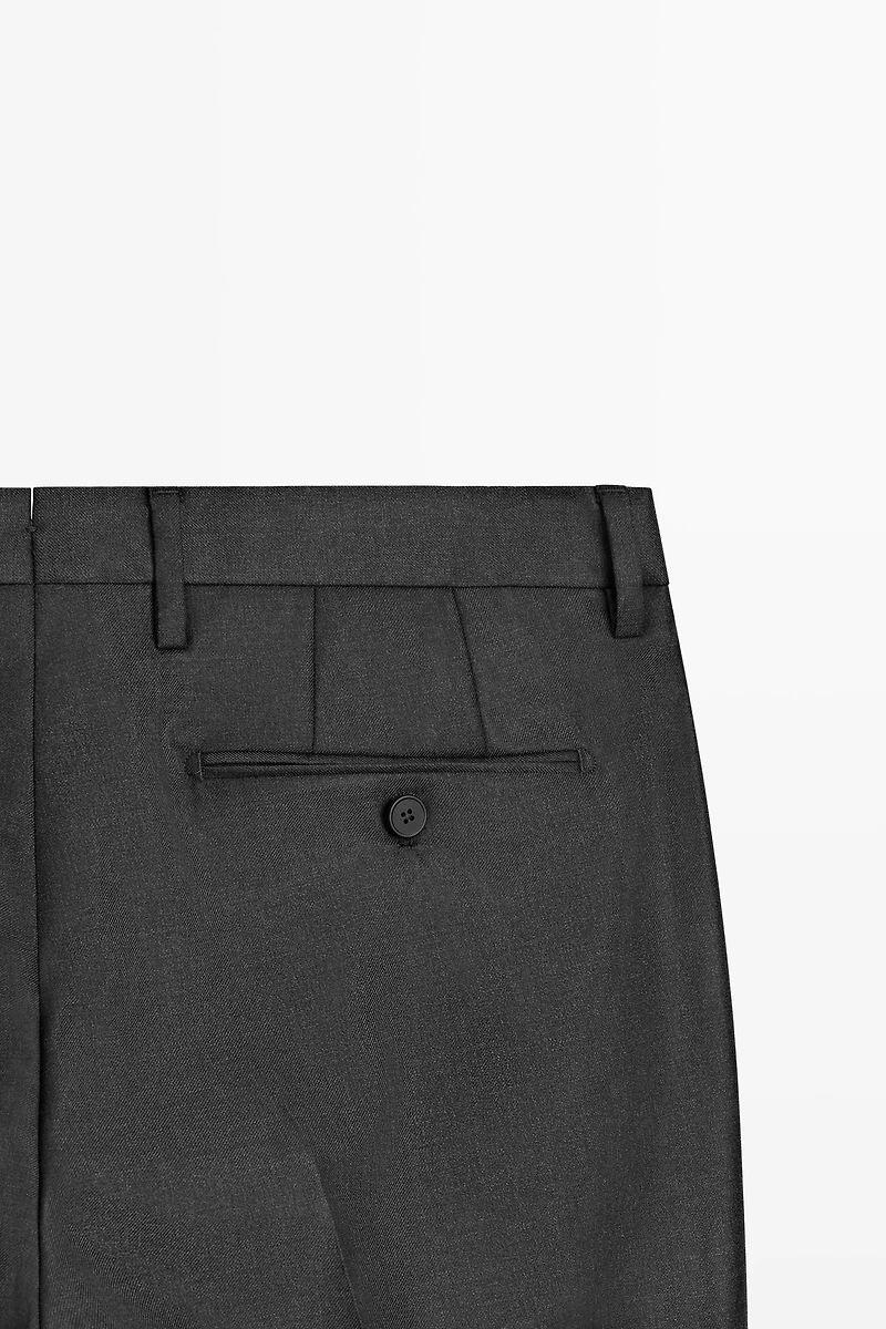 Cold wool suit trousers