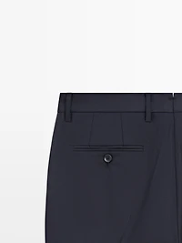 Cool wool suit pants