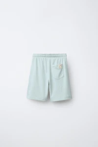 TEXTURED POLO SHIRT AND BERMUDA SHORTS SET