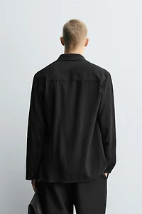 TEXTURED KIMONO SHIRT