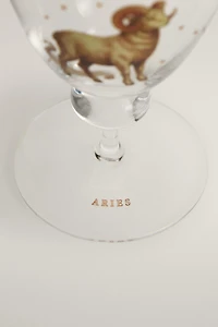 ARIES ZODIAC WINE GLASS | MARISA BERENSON