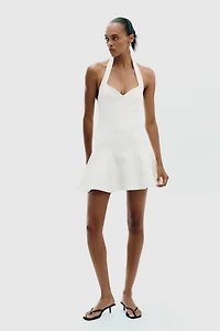 HALTER INTERLOCK SHORT DRESS