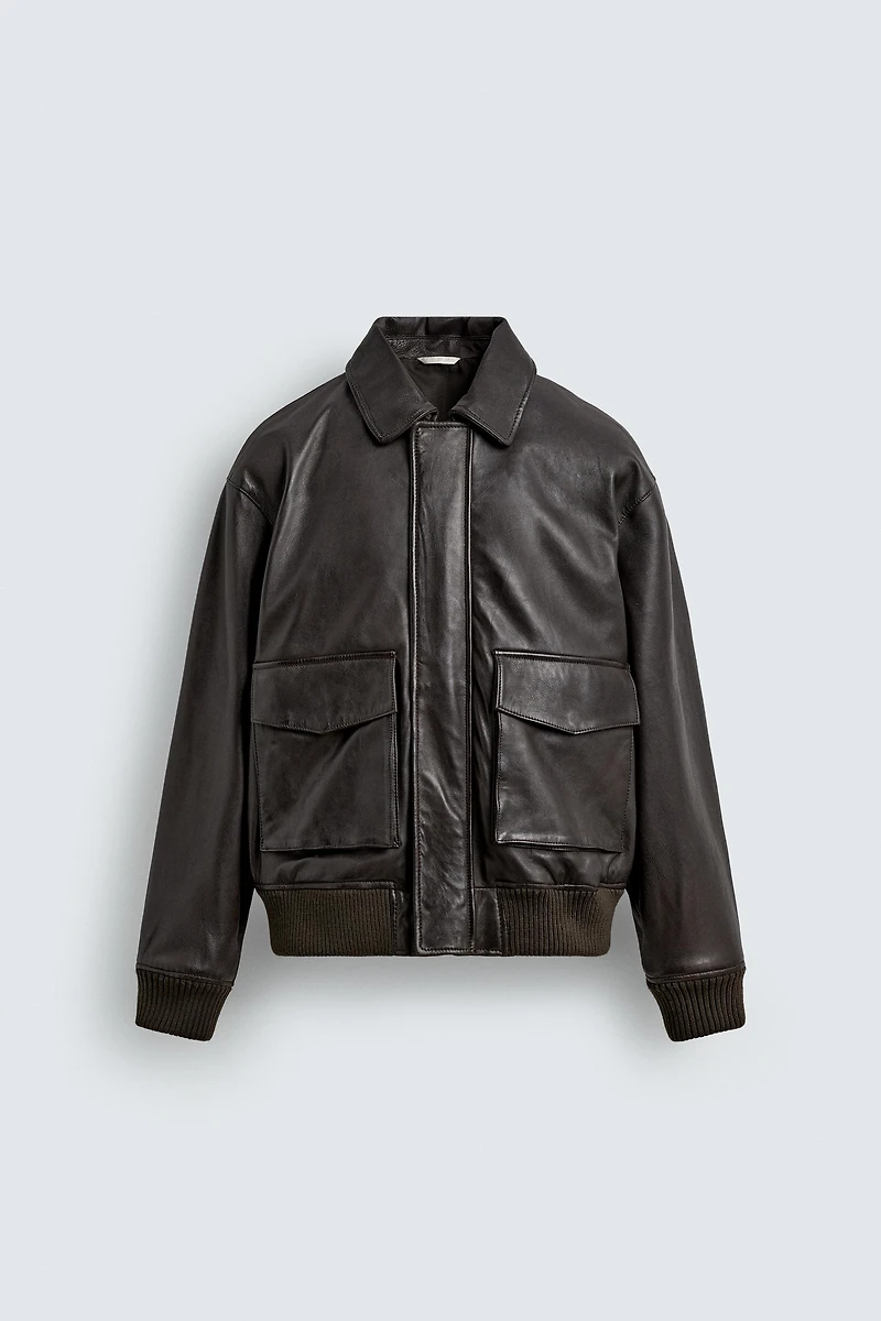 LEATHER POCKET JACKET