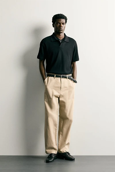 VERTICAL TEXTURED POLO