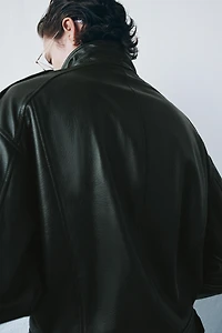 LEATHER BOMBER JACKET ZW COLLECTION LIMITED EDITION