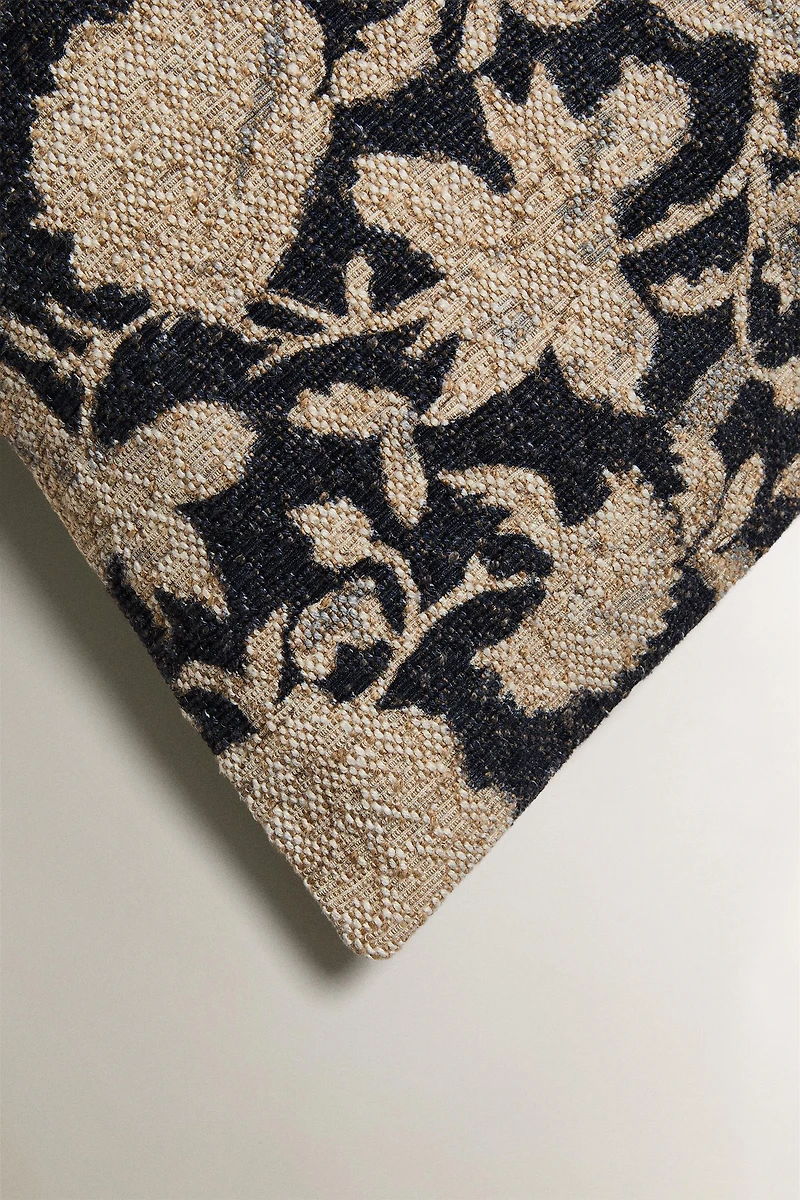 FLORAL PRINT CUSHION COVER