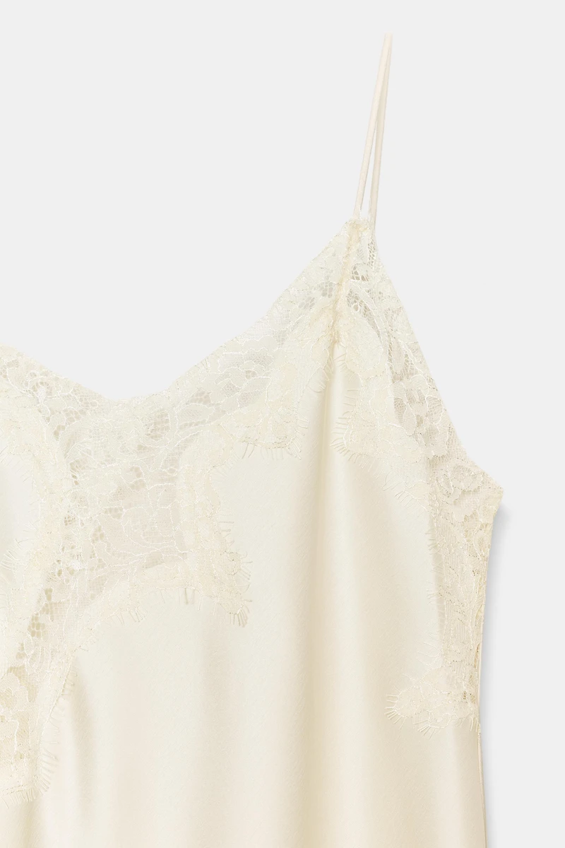 ZW COLLECTION ASYMMETRIC LACE DRESS