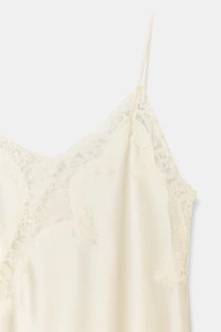 ZW COLLECTION ASYMMETRIC LACE DRESS