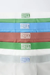 6-14 YEARS / FIVE-PACK OF TAGGED BOXERS