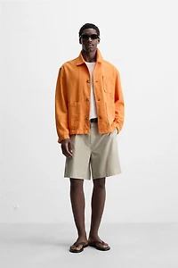 LINEN - COTTON OVERSHIRT