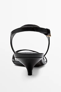 Low-heel leather sandal - MADE SPAIN