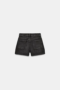 TRF MOM FIT HIGH WAIST DENIM SHORTS