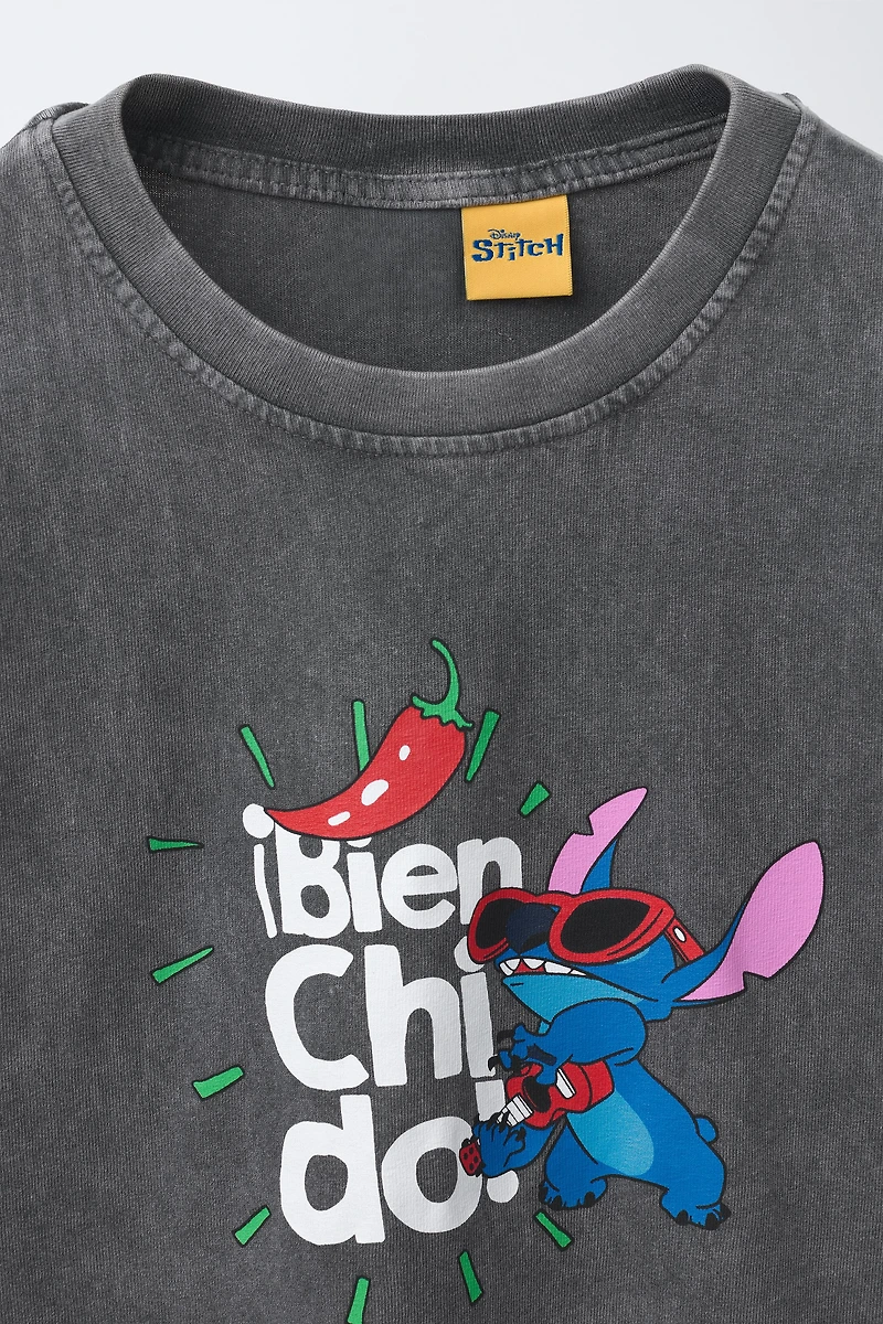 LILO & STITCH © DISNEY WASHED EFFECT T-SHIRT