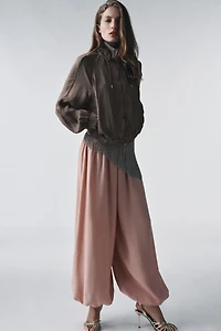 ZW COLLECTION FLOWY GATHERED PANTS