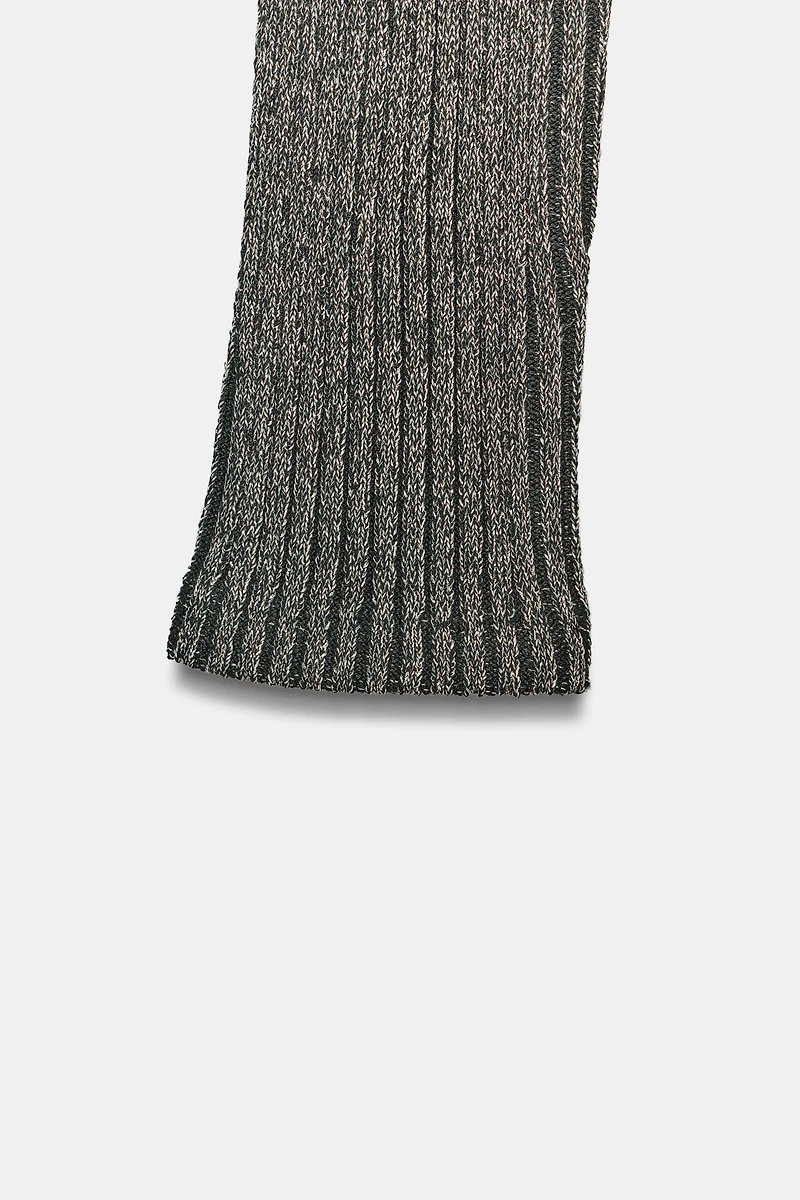 METALLIC THREAD OPEN BACK TOP