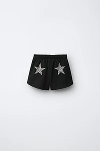 STAR PATCH PLUSH SHORTS